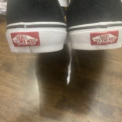 Vans Off The Wall Sunflower Black Yellow Sneakers Teen Sz 6 Skater Girl Hippie - Thumbnail 9