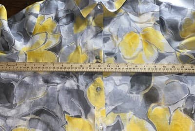 Alfred Dunner Office Wear Corpcore Sheer Butter Yellow Floral Top Ladies Plus18 - Thumbnail 4