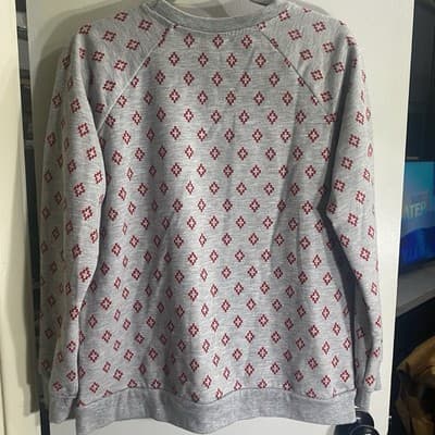 Santa From Movie Rudolph Light Up Christmas Lights Sweatshirt - Thumbnail 5