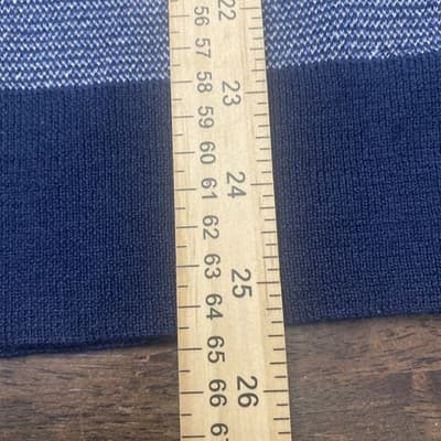 Peter Millar Merino Wool And Linen Navy Pullover Sweater With Texas Logo - Thumbnail 6