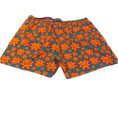 Vilebrequin Swim Trunks Shorts S Orange&Turquoise Mens 4XL Mesh Lined W38-40