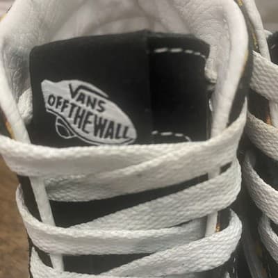 Vans Off The Wall Sunflower Black Yellow Sneakers Teen Sz 6 Skater Girl Hippie - Thumbnail 8