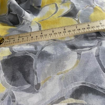 Alfred Dunner Office Wear Corpcore Sheer Butter Yellow Floral Top Ladies Plus18 - Thumbnail 6