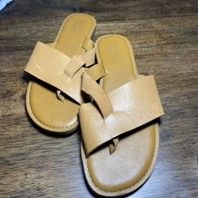 Franco Sarto Leather Sandals Sz 8.5 - Thumbnail 2