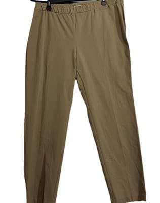 JJill Precision Stretch Pants Womens 18 Tan Side Zip Career Officecore - Thumbnail 2
