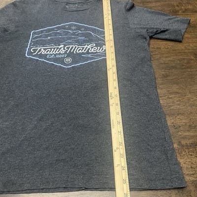 Travis Mathew Shirt Mens Sm Short Sleeve Crew Neck Lightweight Gray - Thumbnail 5