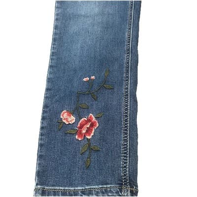 Earl Jeans Y2K Skinny Leg Embroidered Womens Sz 14 Mid Rise Floral Hummingbird - Thumbnail 3
