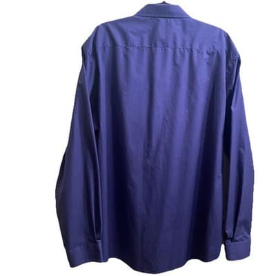 Egara Shirt Men's XXL Cotton Long Sleeve Button Up Non Iron Classic - Thumbnail 2