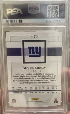 2018 Panini - Rookies Saquon Barkley #313 (RC) - Thumbnail 2