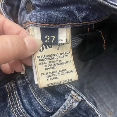 Miss Me Mid Rise Flare Stretch Jeans Sz 27x29 Pre-Owned - Thumbnail 10