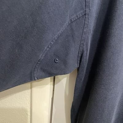 Orvis Mock Neck Sweatshirt Sweater Navy Stretch Long Sleeve Pullover Mens XL - Thumbnail 4
