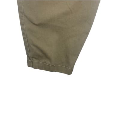 2000Tommy Hilfiger Mens 38x30 Tan Pleated Chinos Straight Cuff Dress Pants Crest - Thumbnail 5