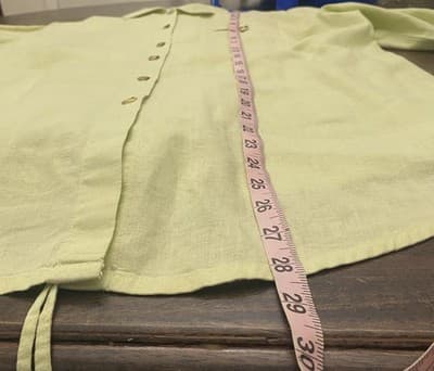 Liz Baker Women's Shirt L Pants L Linen Outfit Set Coastal Cruiser Pull Ons - Thumbnail 8