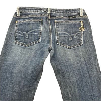 Miss Me Mid Rise Flare Stretch Jeans Sz 27x29 Pre-Owned - Thumbnail 14
