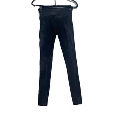 SPANX Faux Leather Moto Shiny Leggings Wardrobe Staple Black Sm MSRP 110 - Thumbnail 2