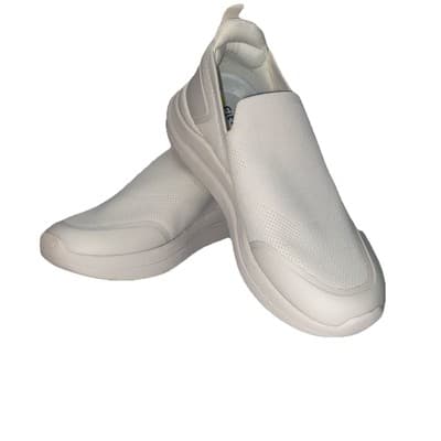 Fit Ville Women’s White Comfort Slip On Brisk Walk Shoes Nurses Techs