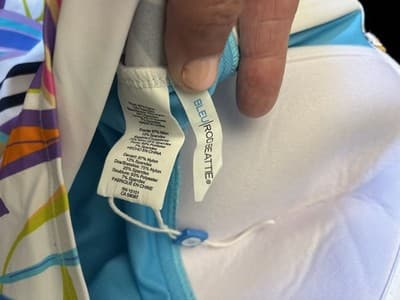 NWT BLEU Rod Beattie Tankini Set Womens 8 Bandeau Multicolor Tropical - Thumbnail 6