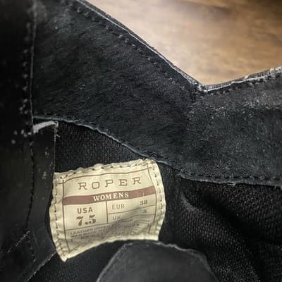 Roper Leather Short Stack Dusty Distressed Women’s Cowboy Boots - Thumbnail 6