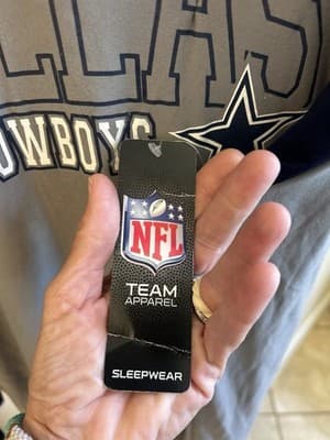 NFL Dallas Cowboys NFL Team Apparel Sleepwear Long Sleeve T-Shirt Grey Size XL - Thumbnail 6