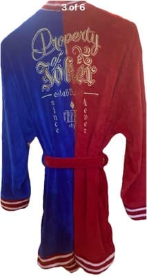DC Harley Quinn Property Of Joker Bathrobe Batman’s Super VillainWarner Bros S/M - Thumbnail 2