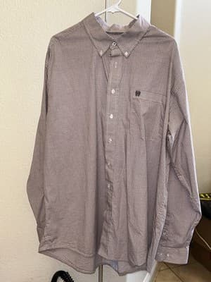 Men’s Cinch Plaid Long Sleeve Button Up Size XL EUC