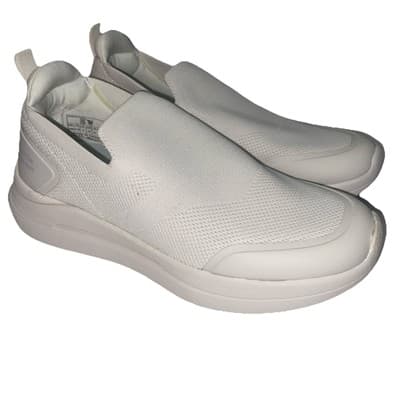Fit Ville Women’s White Comfort Slip On Brisk Walk Shoes Nurses Techs - Thumbnail 4