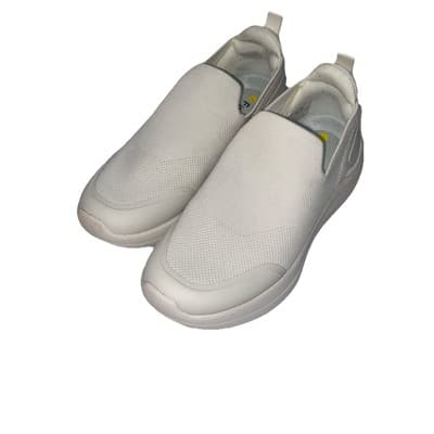 Fit Ville Women’s White Comfort Slip On Brisk Walk Shoes Nurses Techs - Thumbnail 2