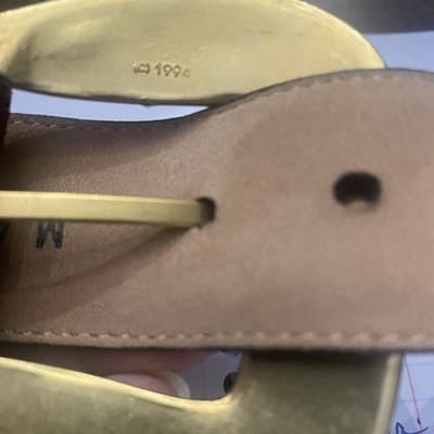 Brighton Vintage 90s Belt Colorblock Brown Green Tan Maroon Suede 33in Length - Thumbnail 4