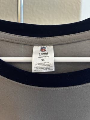 NFL Dallas Cowboys NFL Team Apparel Sleepwear Long Sleeve T-Shirt Grey Size XL - Thumbnail 4