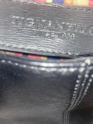Tignanello Black Pebbled Leather Crossbody Double Buckle MagneticClose Bag Purse - Thumbnail 5