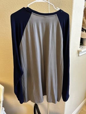 NFL Dallas Cowboys NFL Team Apparel Sleepwear Long Sleeve T-Shirt Grey Size XL - Thumbnail 5