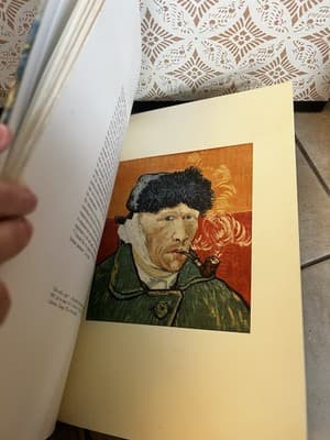 Van Gogh by Palma Bucarelli FRAMEABLE ART reproductions CLOTH COVER Vintage - Thumbnail 3