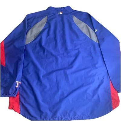 Majestic TexasRangers Authentic Collection Dugout Batting PracticeJacket 2XL MLB - Thumbnail 2