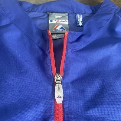 Majestic TexasRangers Authentic Collection Dugout Batting PracticeJacket 2XL MLB - Thumbnail 6