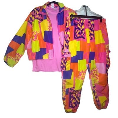 Barbie Sportie 3 Piece Costume Workout Set Spirit Halloween Sz XL - Thumbnail 3