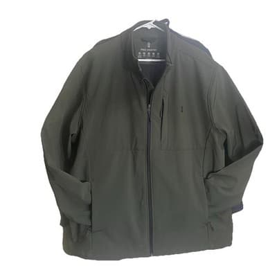 Free Country Mens Dark Olive XXXL Softshell Jacket Fleece Lined Full Zip
