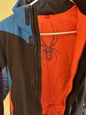 Youth Boys Spyder Challenger Winter Jacket Skiing Coat Size 12 - Thumbnail 4
