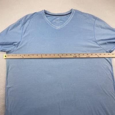 Tommy Bahama T-Shirt Mens XL V-Neck SS Cotton Stretch Classic Ribbed Wash - Thumbnail 3