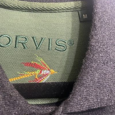 Vintage Orvis Men's 100% Cotton 3 Button Sweater Size M Fly-Fishing Tag - Thumbnail 3