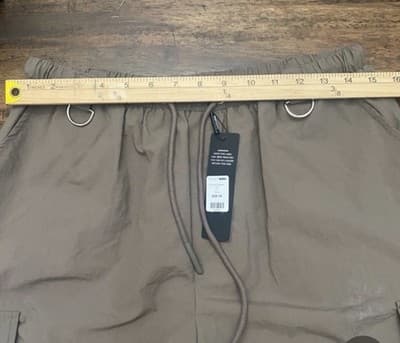 Fashion Nova Brown Taupe Cargo Parachute Pants Women's XS NWT Y2K Streetwear - Thumbnail 4
