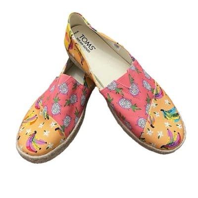 Toms Shoes For Women Sz 9 Coastal Beachy Espadrilles Comfort