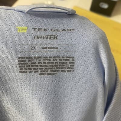 Tek Gear Dry Tek Jacket Blue Ladies 2XL Active Wear Casual Leisurewear - Thumbnail 8