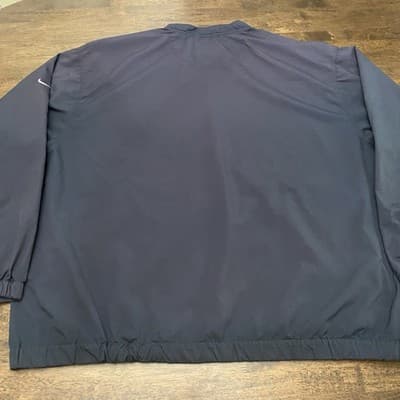 Nike Golf Pullover Windbreaker Mens Navy V-Neck Lightweight Jacket XL Nike Logo - Thumbnail 4