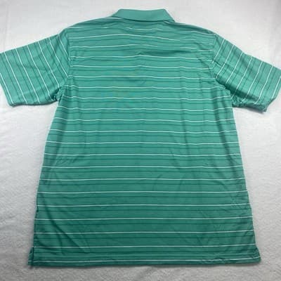 Pebble Beach Shirt Performance Mens Golf Polo Shirt Size XL Green Striped - Thumbnail 7