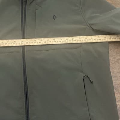 Free Country Mens Dark Olive XXXL Softshell Jacket Fleece Lined Full Zip - Thumbnail 4