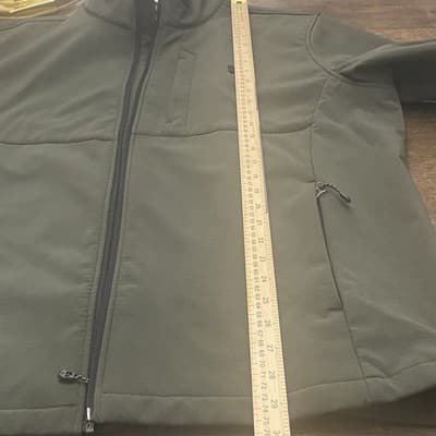 Free Country Mens Dark Olive XXXL Softshell Jacket Fleece Lined Full Zip - Thumbnail 6
