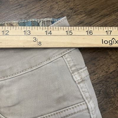 Tempo Paris L Reversible Khaki Floral Straight Leg Pants Statement Piece Moody - Thumbnail 10
