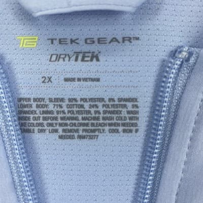 Tek Gear Dry Tek Jacket Blue Ladies 2XL Active Wear Casual Leisurewear - Thumbnail 3