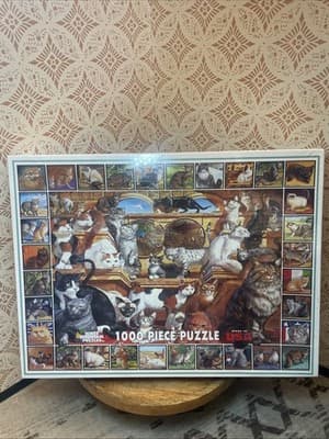 The World Of Cats 1000 Jigsaw Puzzle Games White Mountain Collage Colorful