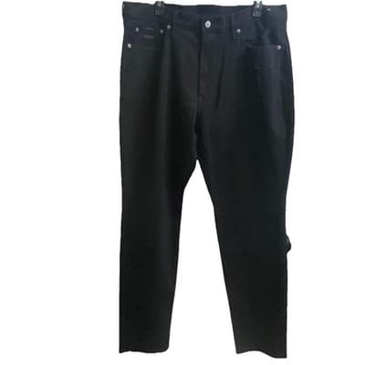 Abercrombie & Fitch Jeans Mens 36x32 Black Athletic Slim Distress American Denim